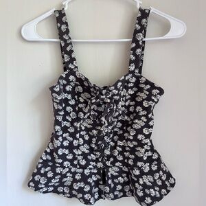 Aeropostale Cropped Peplum Top size S